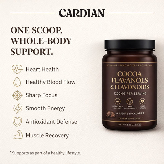 Supercharged Cocoa Flavanols + Flavonoids 1200MG