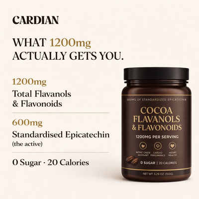 Supercharged Cocoa Flavanols + Flavonoids 1200MG
